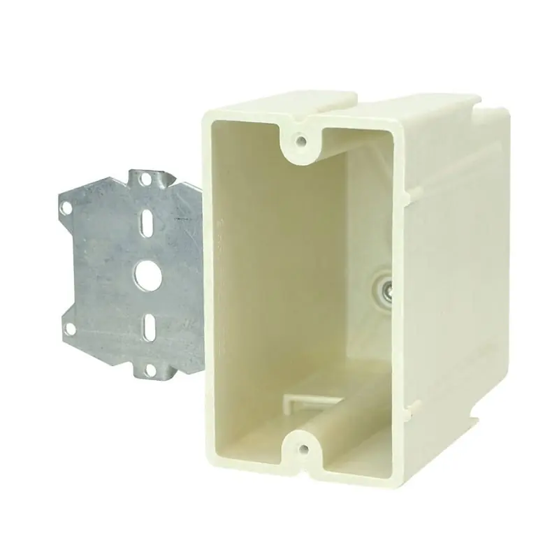 Allied Moulded Products 1099-Z4 1 Gang 22.5CU-IN Switch Box With Z Hanger Offset