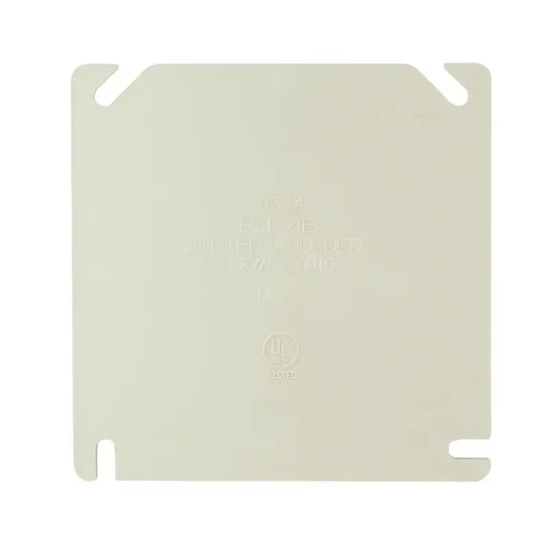 Allied Moulded Products 9344 Electrical Junction Box Blank Cover 4IN SQ 9339 9342 9343