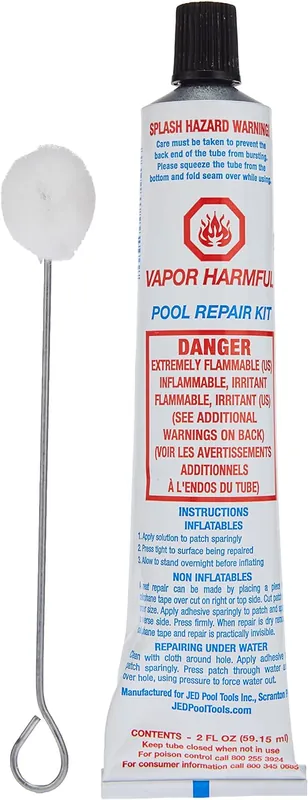 JED Pool Tools 35-244 Vinyl Repair Kit 130 sq. in Glue