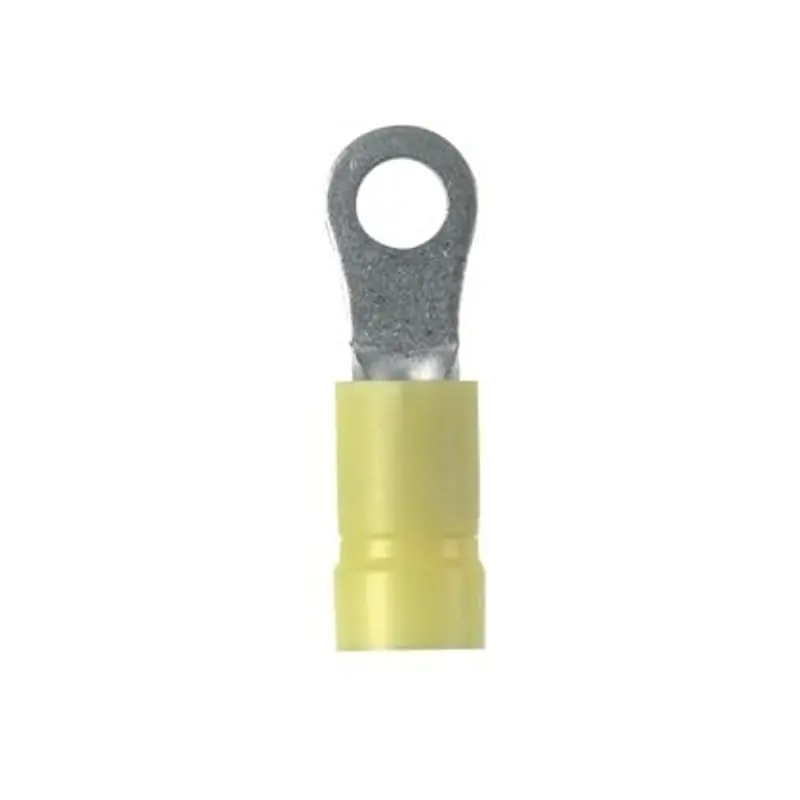 Panduit EV10-10RB-Q Stronghold Vinyl Insulated Ring Terminal, 12-10 AWG, #10 Stud Size