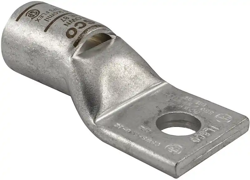 ILSCO CSWS-4-516 Surecrimp Copper Compression Lug, Conductor Size 4, 1 Hole, 5/16IN Bolt Size, Standard Barrel