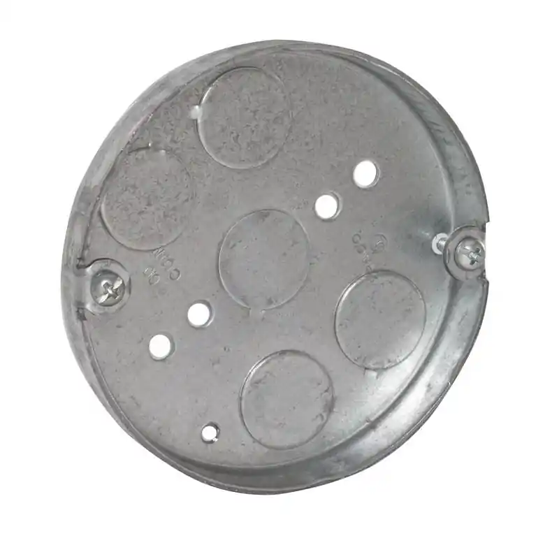 Multiple 293 4IN Round Ceiling Pan 1/2IN Deep 1/2IN KO