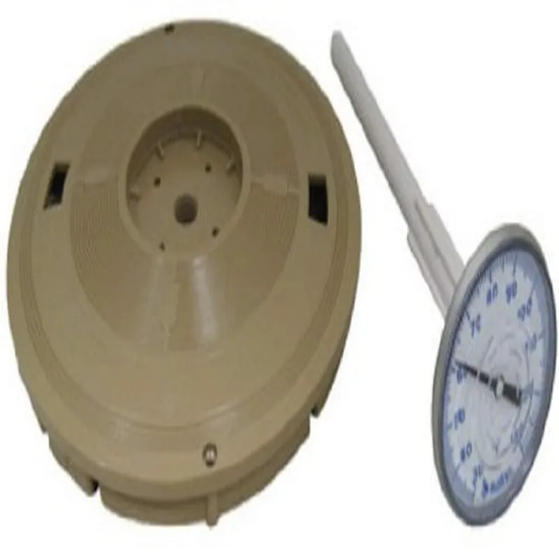 Pentair L6B Skimmer Lid 9-1/4 Inch Round Almond with Thermometer Replacement Pool and Spa Part