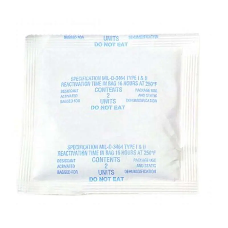 SCS 1PLDES300 Desiccant Pouch, 3 W x 4 L, Tyvek Plastic, White
