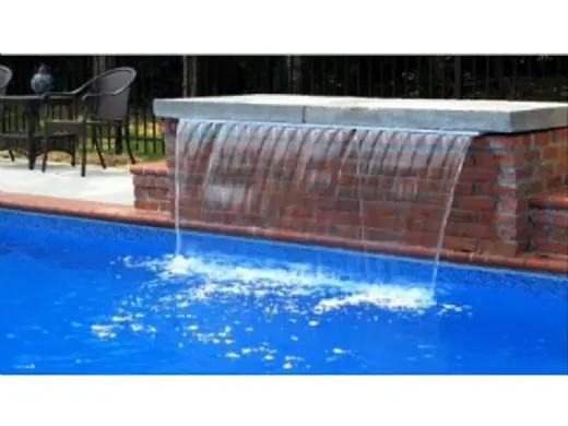 Custom Molded Products 25577-331-000 Natural Wonders Classic 36 Waterfall with 6 Lip Back Port Gray