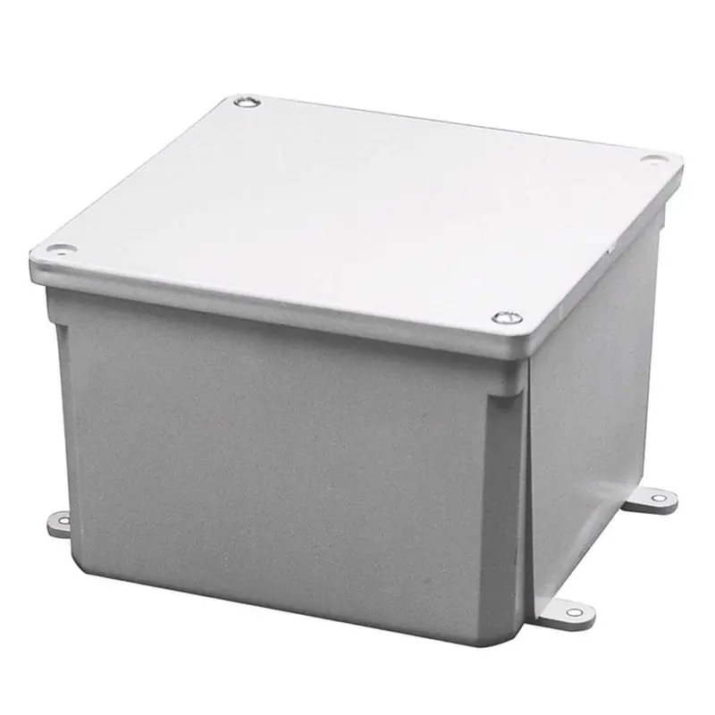 Cantalon 5133709 4x4x4 PVC Junction Box, NEMA 3R