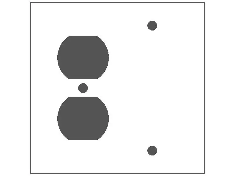 Mulberry 97542 2 Gang Combo Wall Plate Standard Size Stainless Steel