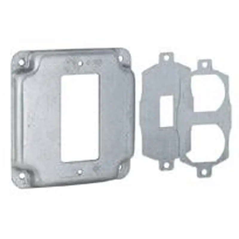 Multiple 808U 4 Square, 1 Device Universal W/ Inserts Raised Cover
