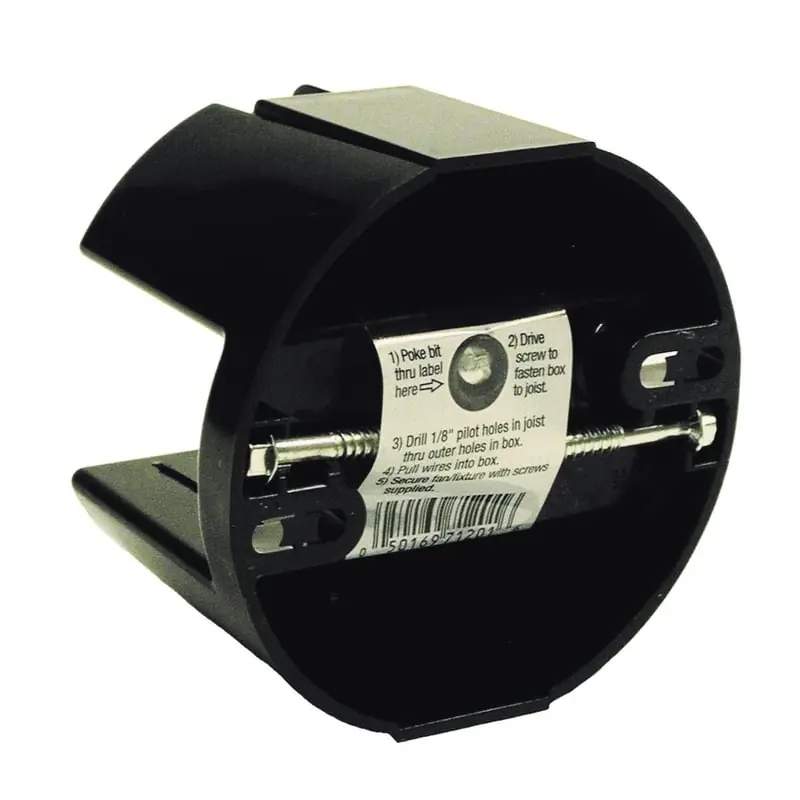 Multiple 7120-1 Saddle Box 4IN Round Ceiling Fan and Fixture Box