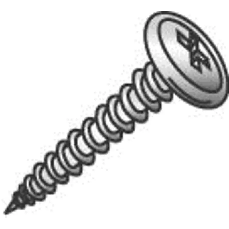 CULLY 14817J 8 x 1IN Sheet Metal Screw, Wafer Head, Phillips, Zinc, 100/Jar
