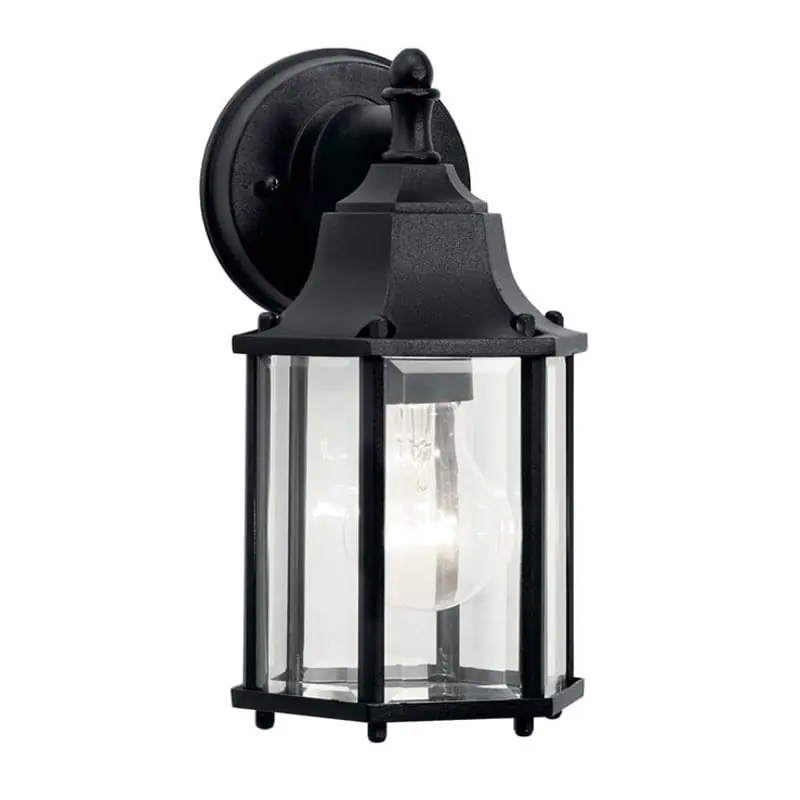 Kichler 9774BK 1-Light 10.25 OD Wall Light - Black
