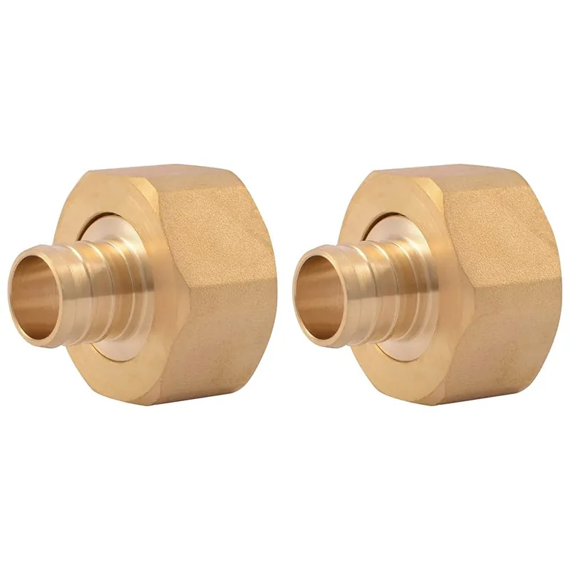 SharkBite UC529LFA Brass Crimp Swivel Adapter for PEX Pipe Connecting 1 Count Pack