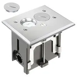 Arlington FLBA101NL Adjustable Floor Box Nickel (5.155 x 4.25 x 4.031)