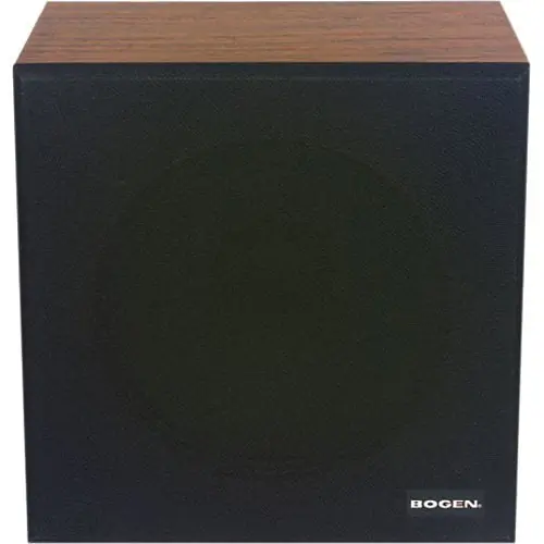 Bogen WBS810T725 Wall Baffle Speaker - Simulated Walnut Finish