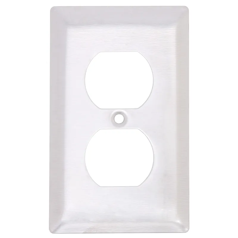 Pass & Seymour SS8 1Gang Wall Plate, Duplex, Standard - 302/304 Stainless Steel