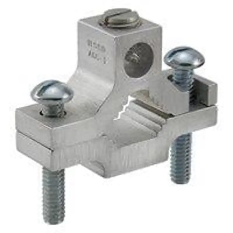 ILSCO AGC-1 Permaground Aluminum Ground Clamp Dual Rated Conductor Range 250 - 6 Pipe Sizes 1/2IN - 1IN