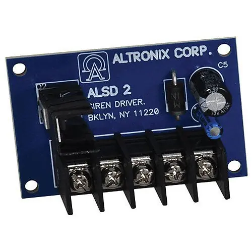 Altronix ALSD2 Dual-Channel Siren Driver, 6/12VDC, 103-111dB