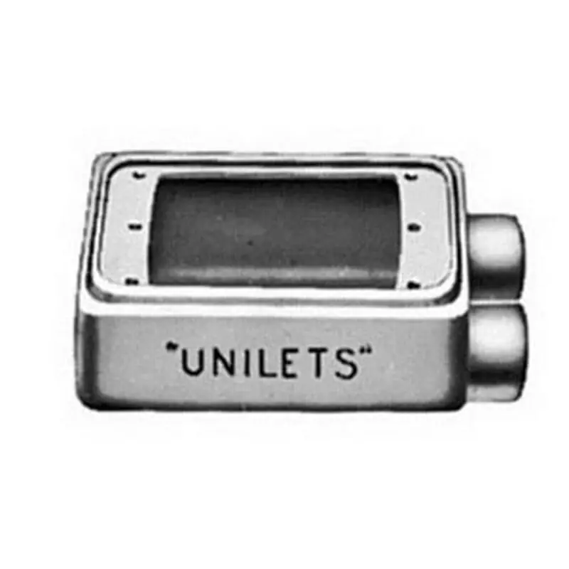 Multiple FDS175 3/4IN 1 Gang Malleable Iron 2 Hub FDS Box