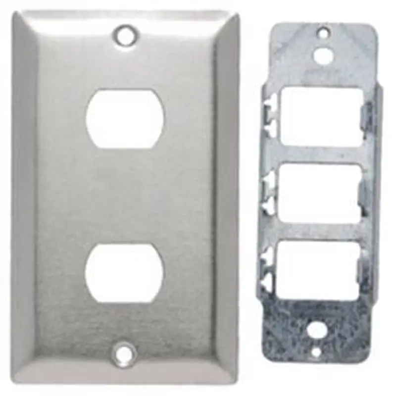 Legrand-Pass & Seymour K2W Wall Plate 1G Smooth White 2Dev Plate