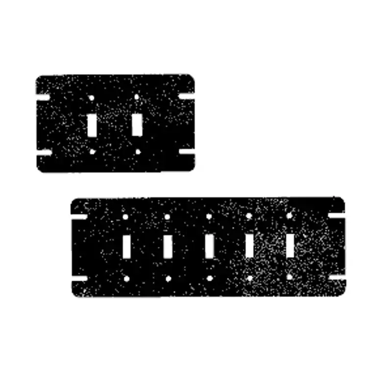 Mulberry 10093 3 Gang Electrical Box Cover, Toggle Switch