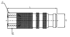 Legris 9L051114P180 1/4 NPT Male Straight Coupler