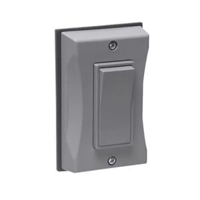 Multiple 5123-0 1 Gang, Decora/GFI Receptacle Cover, Vertical, Gray