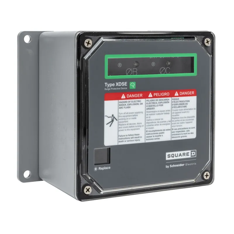 Square D SSP02XDSE10A Surge Protection Device, XDSE, 100kA, 208Y/120 VAC, 3 Phase, 4 Wire