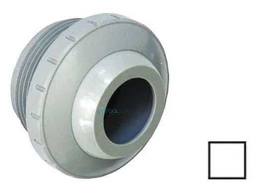 AquaStar Pool Products 8101 Three Piece Directional Eyeball Fitting 1-1/2 Inch MPT with 1 Inch Orifice White