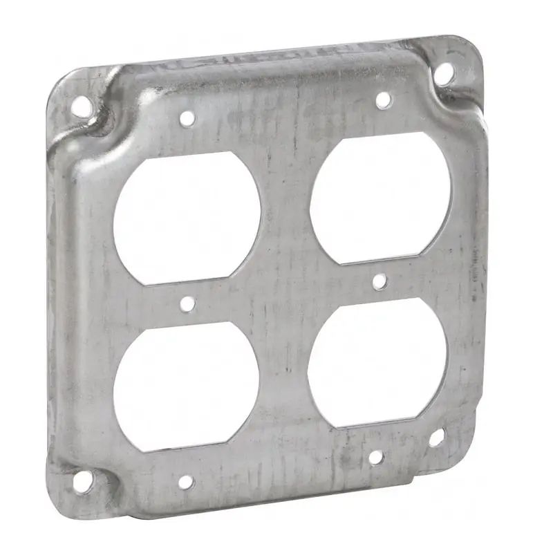 Multiple 907C 4 Square, 2 Duplex Raised Cover