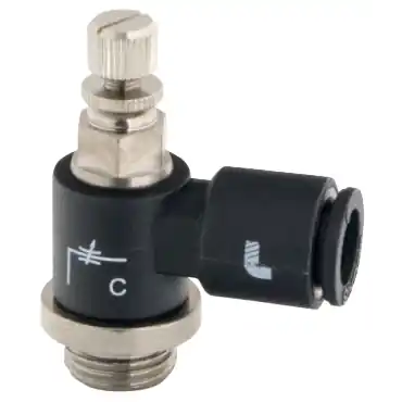 Legris 76620610 Bi-Directional Flow Control Regulator - Miniature