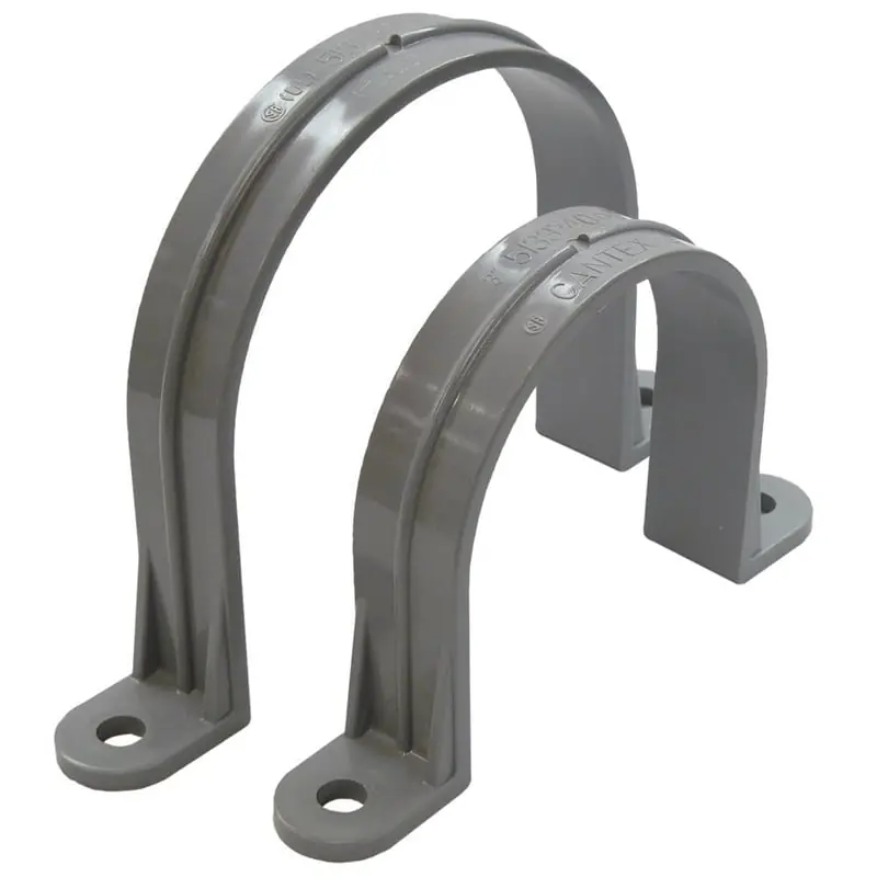 CANTEX 5133353 4IN, 2 Hole Conduit Clamp/Strap, PVC