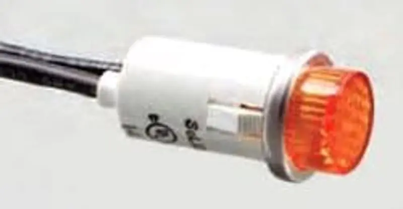 Selecta SL53416-6-BG Amber Indicator Light 125 Volt 6IN Wire Lead