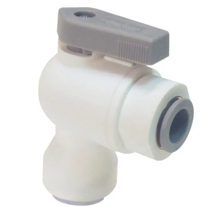 Legris LFPP4VEU6 Valve Elbow Union 1/4 OD x 3/8 OD