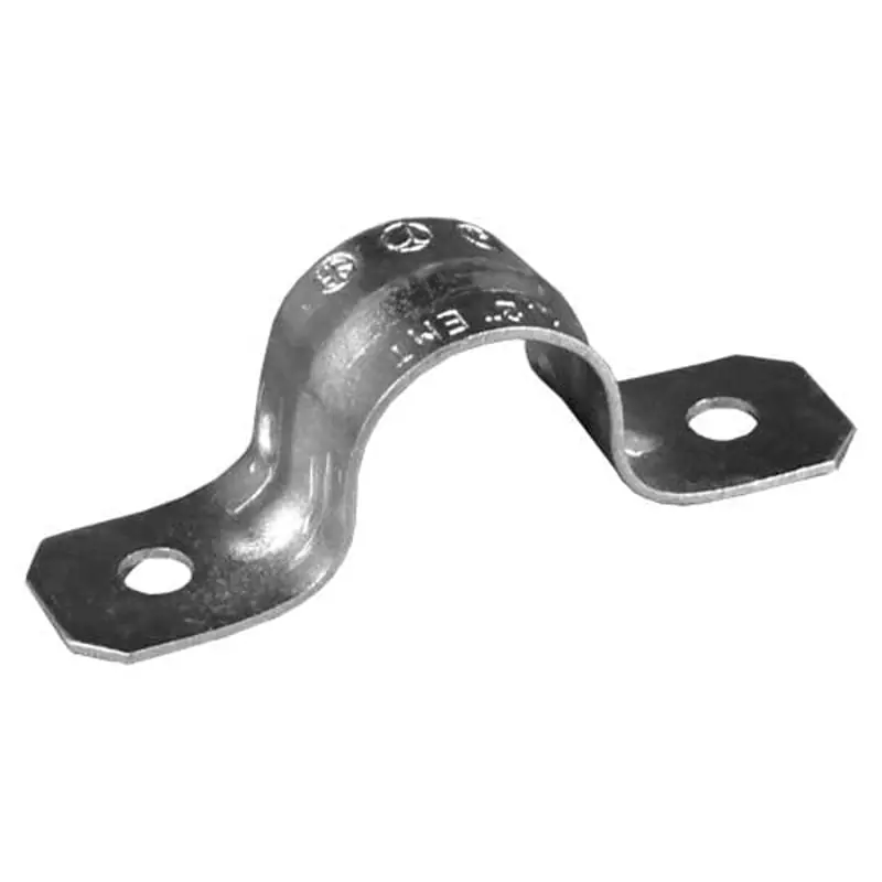 Multiple 1924 1 1/2in emt 2 hole strap steel