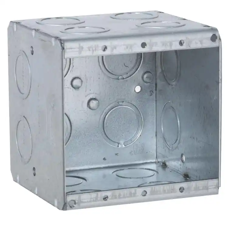 Multiple 696 2 Gang Masonry Box 3-1/2 Inches Deep Combo KO's