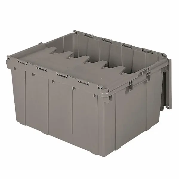 Akro-Mils 39175 Attached Lid Container 17 Gal 24 x 12.5 x 19.5 in