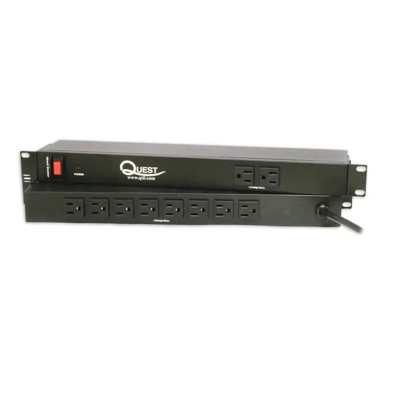 Multiple HPS-E10A MWC HPS-E10A 1RMS 19 Rackmount Power Strip 10 Outlet Emi & Surge