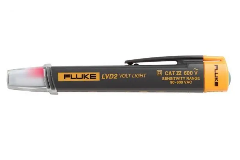 Fluke LVD2/CT Voltage Detector and Flashlight CAT IV 600 V
