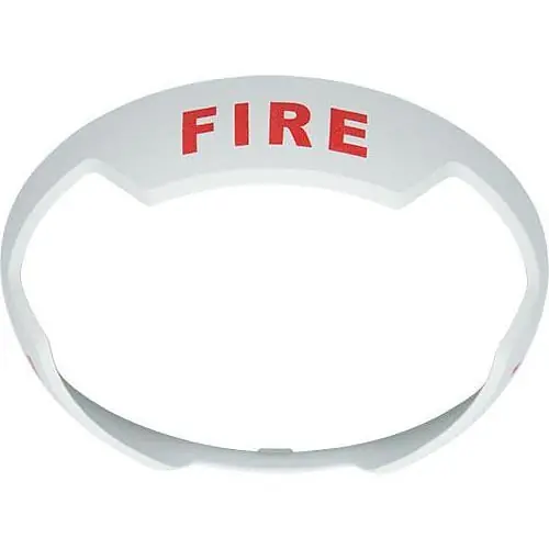 System Sensor BZWC-F L-Series White Ceiling Bezel Kit Fire Mark