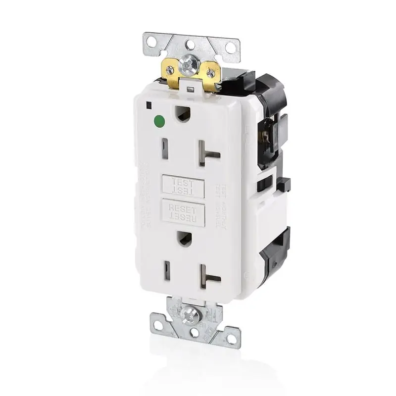 LEVITON MGFT2-HGW Self-Test GFCI Receptacle 20 Amp 125 Volt White