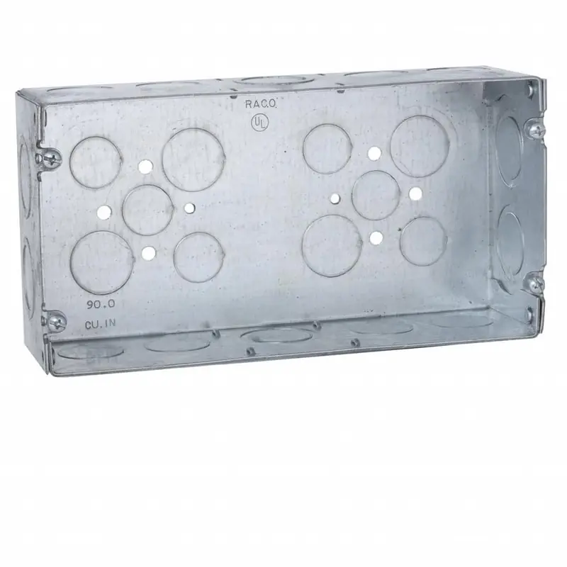 Multiple 942 3 Gang Switch Box, 2-1/2IN Deep, 1/2IN and 3/4IN KO