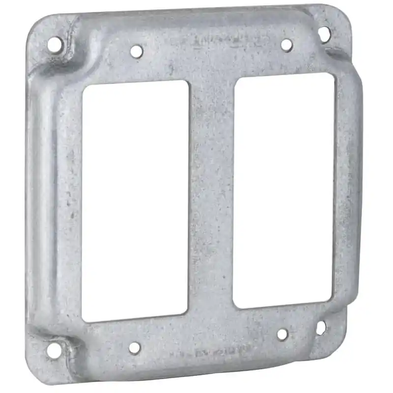 Multiple 809C 4 Square, 2 GFCI Raised Cover