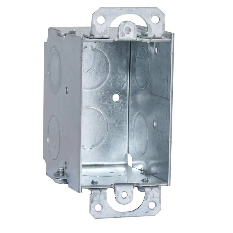 Multiple 503 Switch Box, 2-1/2IN Deep, 1/2IN and 3/4IN KO, Plaster Ears