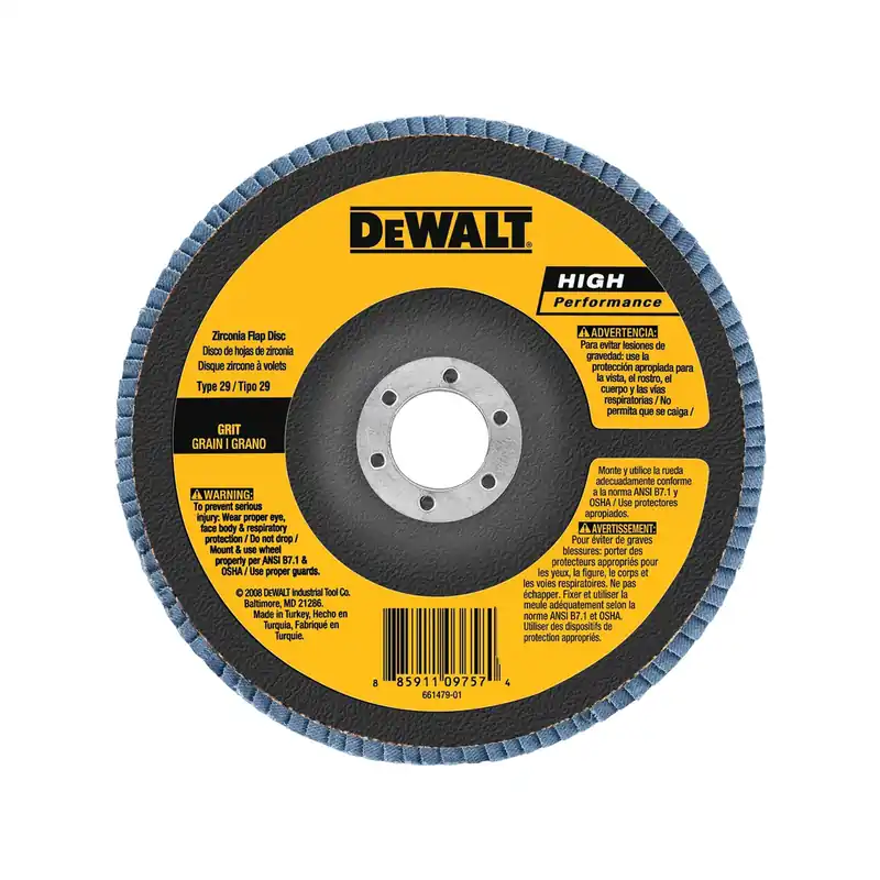 DeWalt DW8382 6X7/8 Z80 T29 HP Flap Disc