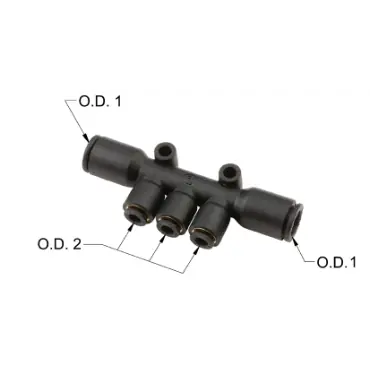 Legris 33040806 Push to Connect Fitting