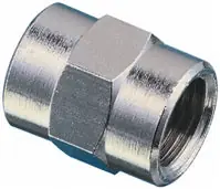 Legris 09020017 3/8 BSPP X 3/8 BSPP Fem SLV