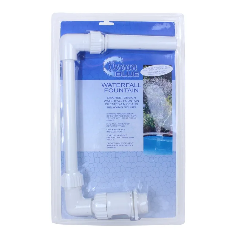 Ocean Blue Water Products 180005 Waterfall Wall Mounted Swimming Pool Fountain