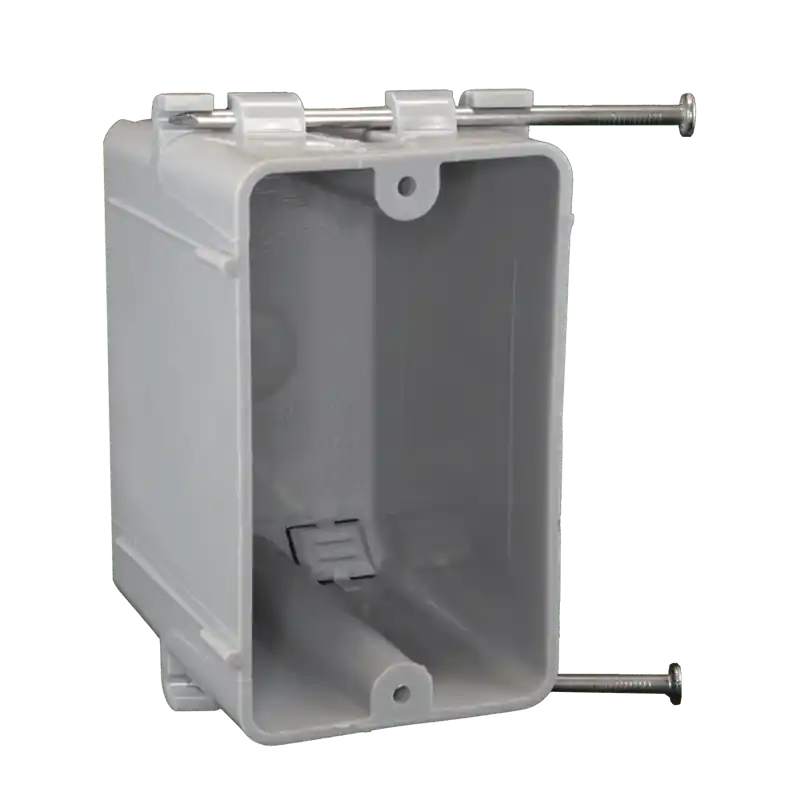CANTEX EZ23SNW 1 Gang Switch/Outlet Box, Nail On, New Work