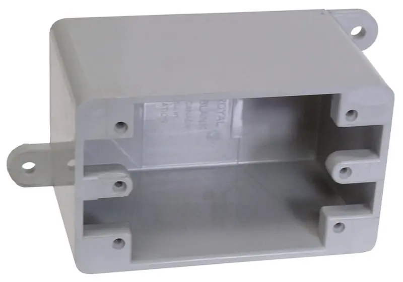 Cantex 5133420 1 Gang Blank Deep FD Weatherproof Box PVC
