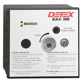 Detex EAX-3500SK Hardwired Timed Bypass Exit Alarm and Rechargeable Battery